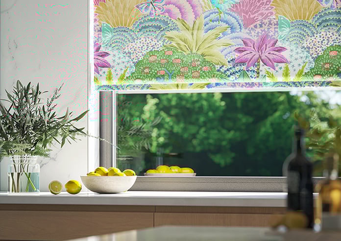 Kolkata Velvet, Summer Dream - Motorised Roman Blind - Image 5